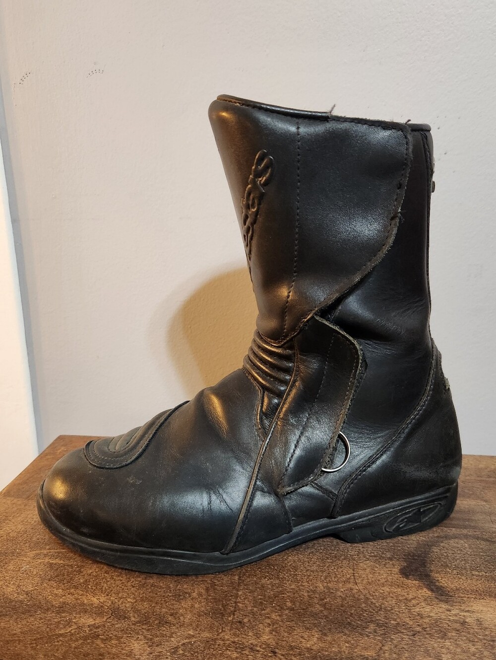 Alpinestars Racing Ahead Black Leather Gore-Tex Motocross Boots Mens Size 44 9.5